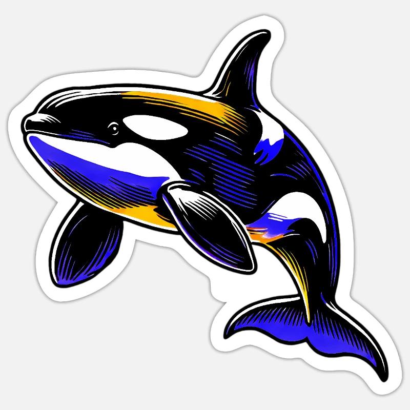 Killer whale Sticker size S (10 x 10 cm)