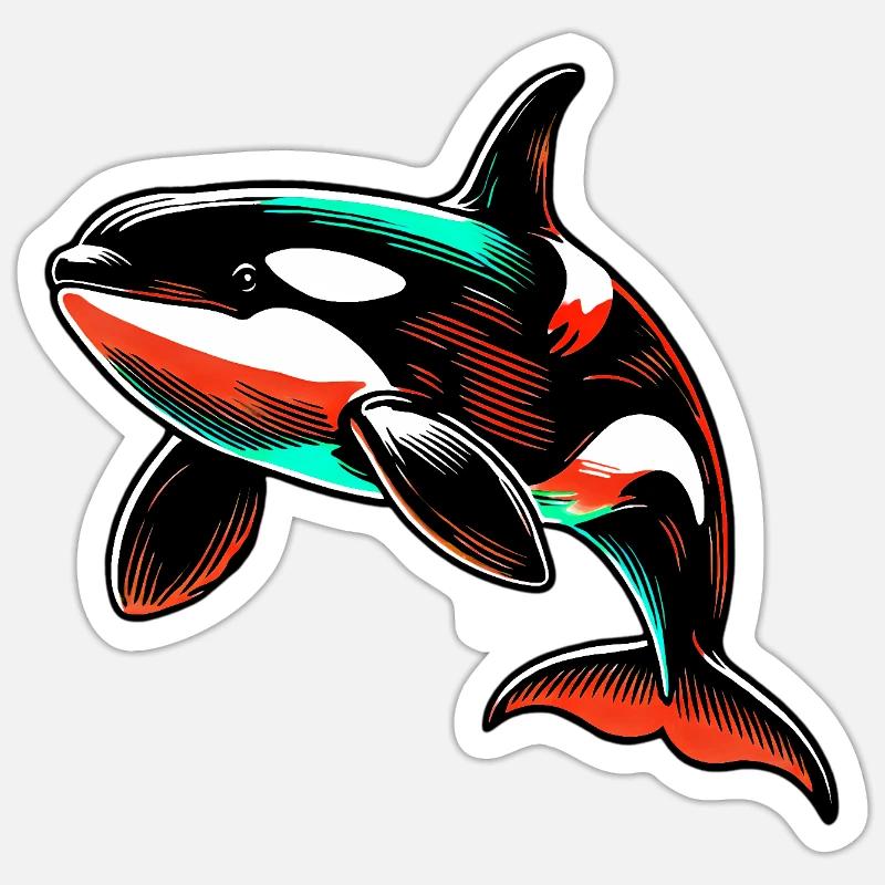 Orque Sticker taille S (10 x 10 cm)