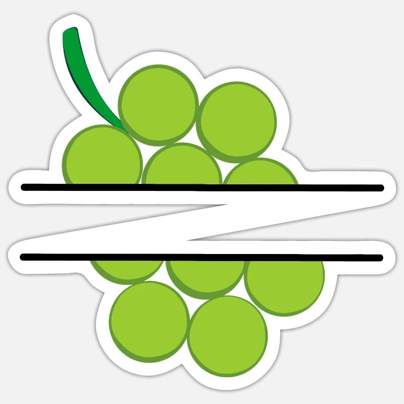 Grape banner Sticker size S (10 x 10 cm)