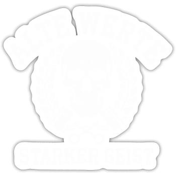 Alte Werte, Starker Geist - Sticker size S (10 x 10 cm) - white matte - Front