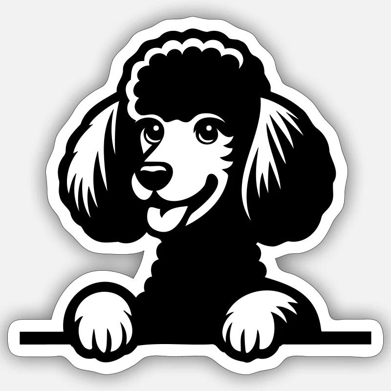 Puddel Sticker Größe S (10 x 10 cm)