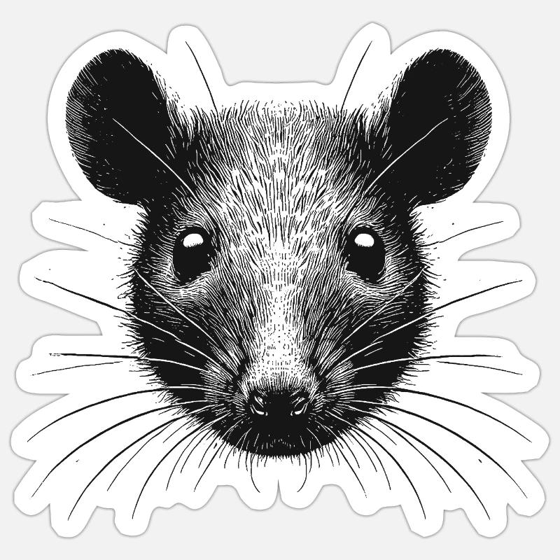 Rat Sticker size S (10 x 10 cm)