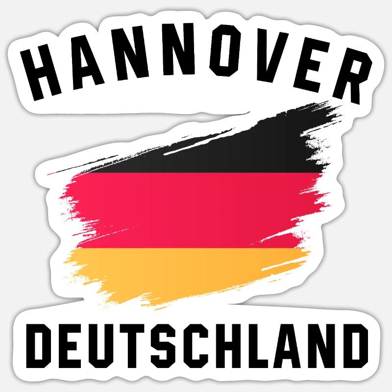 Germany Flag - Creative Brush Stroke Design Sticker size S (10 x 10 cm)