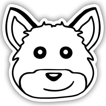 Fox Red Fox Wild Animal Clever Forest Inhabitants - Sticker size S (10 x 10 cm) - white matte - Front