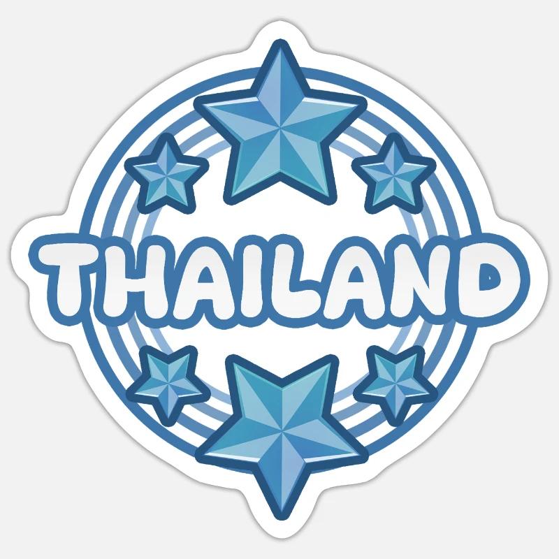 Thailand - Sticker size S (10 x 10 cm) - white matte