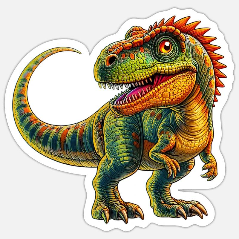Dinosaur - Sticker size S (10 x 10 cm) - white matte