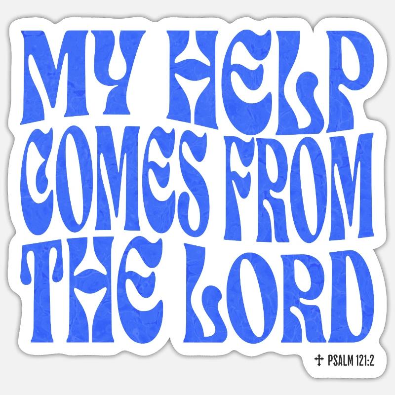 Christentum Christlicher Bibelvers - Sticker Größe S (10 x 10 cm) - Mattweiß
