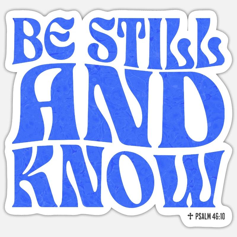 Christianisme Verset Biblique Chrétien - Sticker taille S (10 x 10 cm) - blanc mat