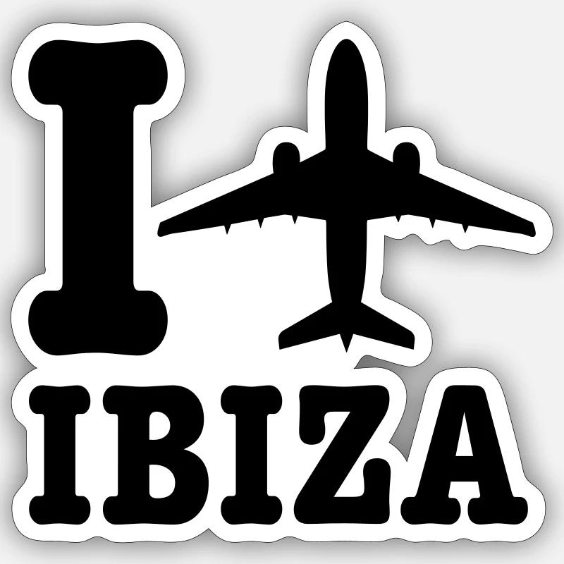 Ibiza Holidays Sticker size S (10 x 10 cm)