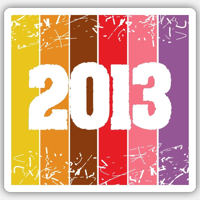 2013 - Sticker taille S (10 x 10 cm) - blanc mat