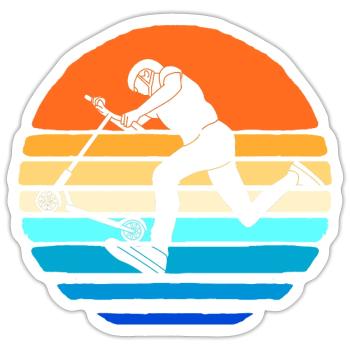 Scooter Roller - Sticker Größe S (10 x 10 cm) - Mattweiß - Vorne