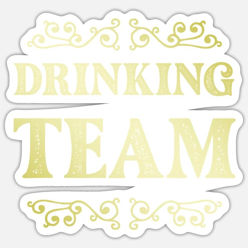 Équipe de boisson Sticker taille S (10 x 10 cm)