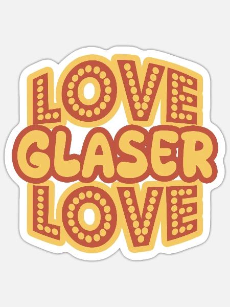 Job Glaser - Sticker Größe S (10 x 10 cm) - Mattweiß