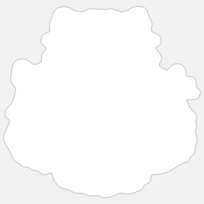 Capybara - Sticker taille S (10 x 10 cm) - blanc mat