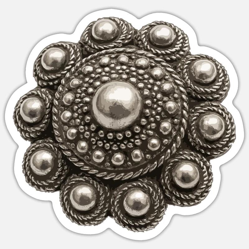 Zeeland button Sticker size S (10 x 10 cm)