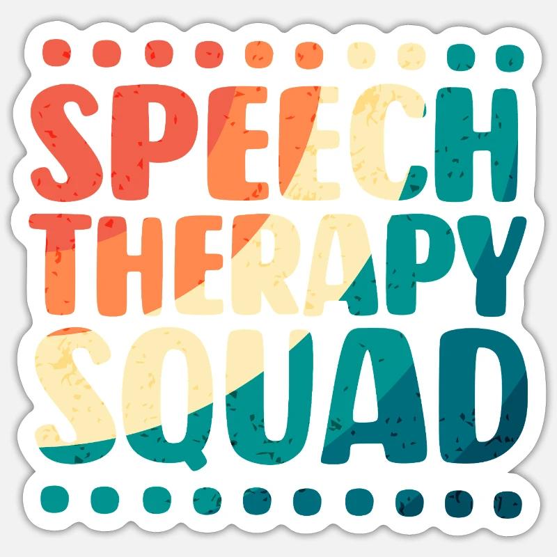 Speech Therapy Speech Therapist - Sticker size S (10 x 10 cm) - white matte