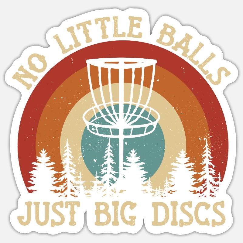 Disc Golf Golfer Player Lover Sprichwort - Sticker Größe S (10 x 10 cm) - Mattweiß