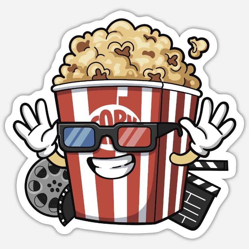 Palomito le Cinéphile Sticker taille S (10 x 10 cm)