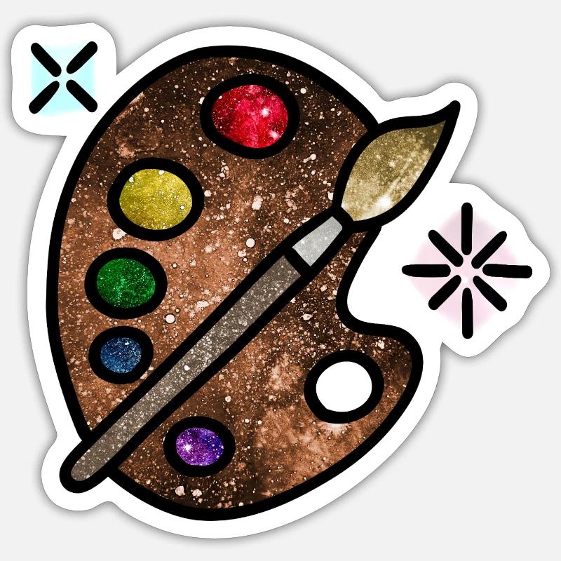 Kosmische Kunst Sticker Größe S (10 x 10 cm)