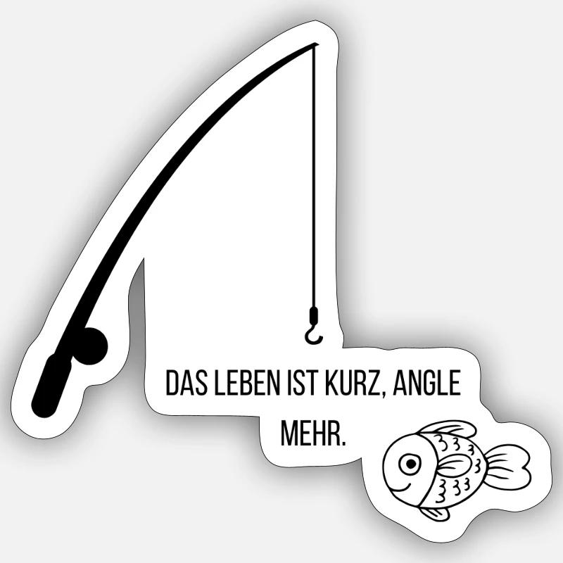 La vie est courte angle plus Sticker taille S (10 x 10 cm)