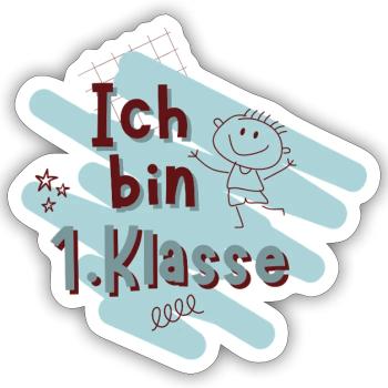 I'm 1st Grade | First-class first grader - Sticker size S (10 x 10 cm) - white matte - Front