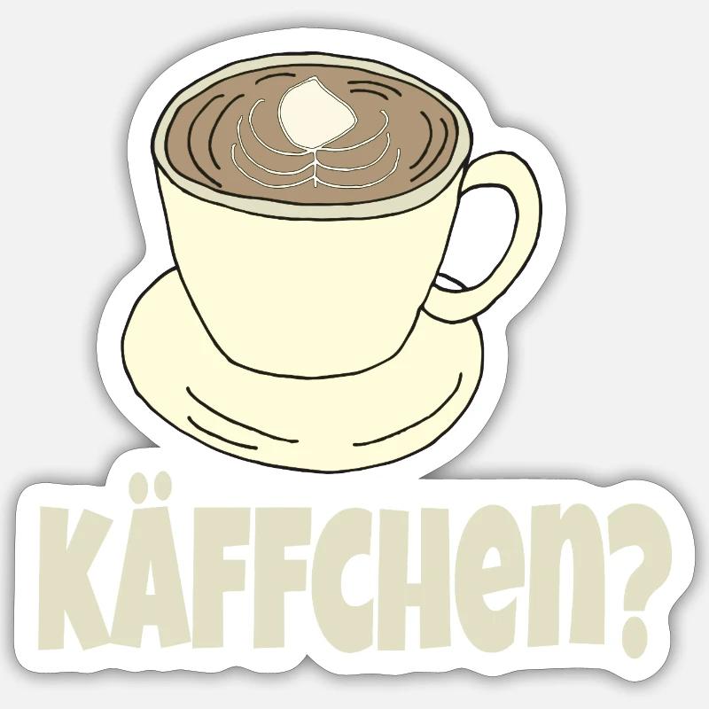Coffee cup Kaeffchen Sticker size S (10 x 10 cm)