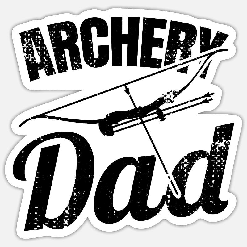 Archery Dad Sticker size S (10 x 10 cm)