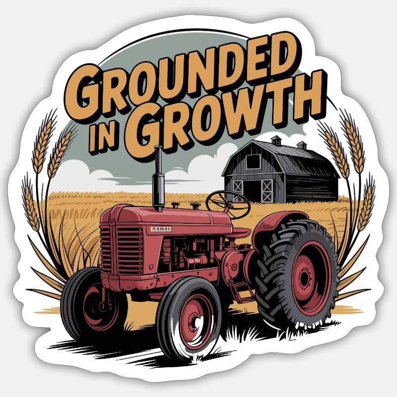 Ancré dans la croissance Sticker taille S (10 x 10 cm)