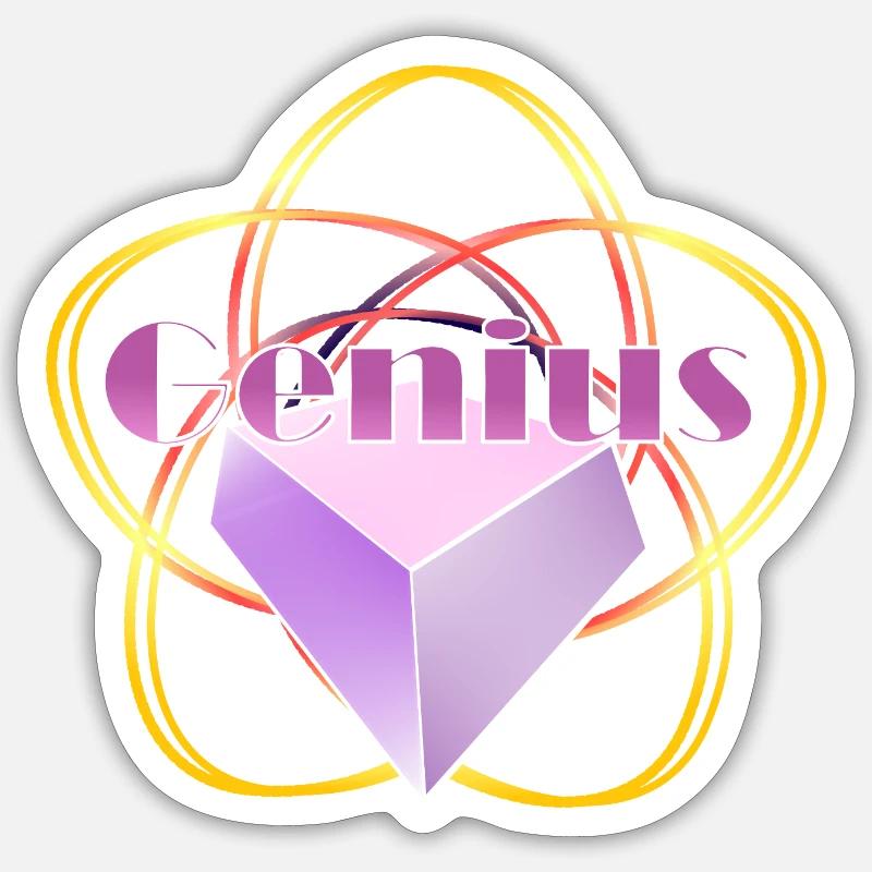 genius Sticker Größe S (10 x 10 cm)