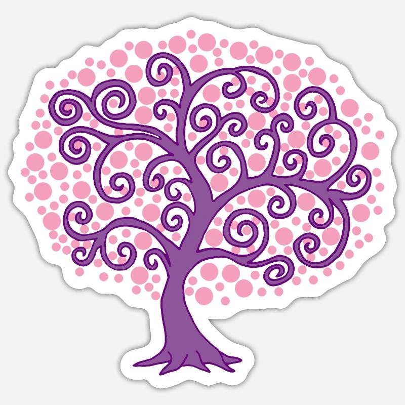 Nature in bloom - Sticker size S (10 x 10 cm) - white matte