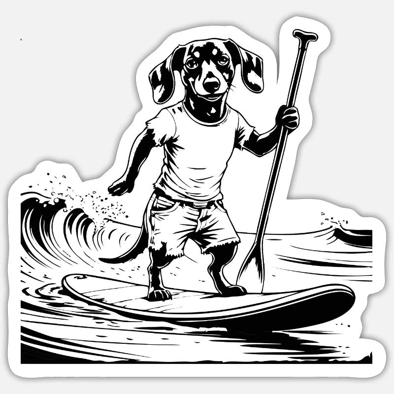SUP SURFING Sticker size S (10 x 10 cm)