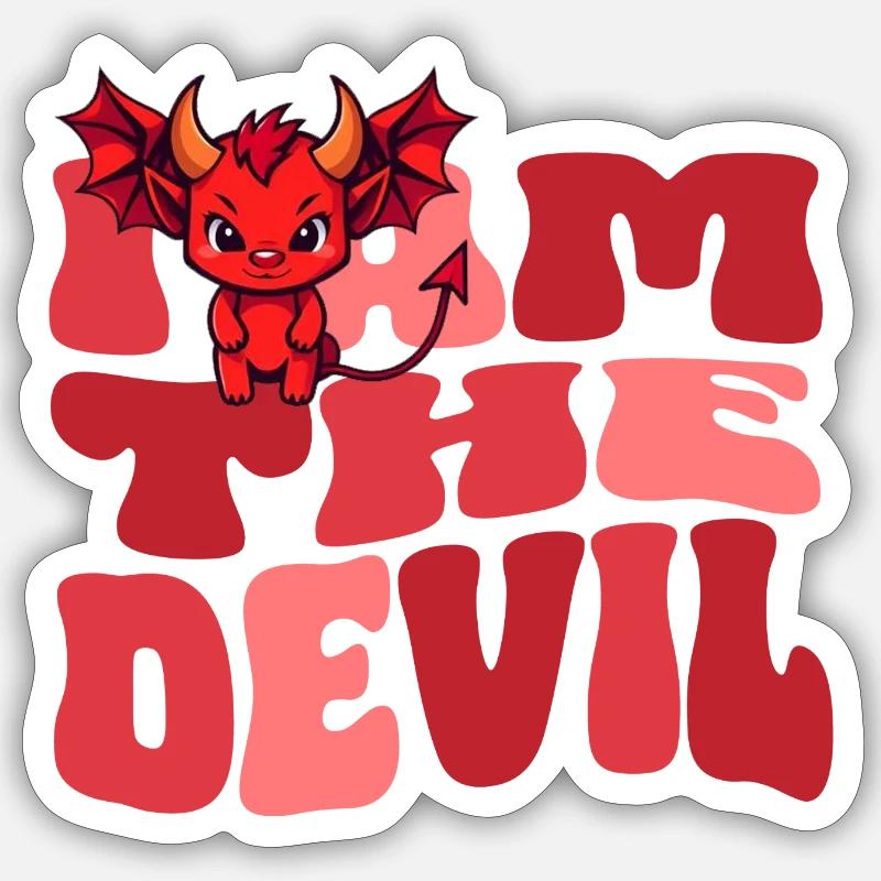 Devil Devil Evil House Dragon Wife Sticker size S (10 x 10 cm)