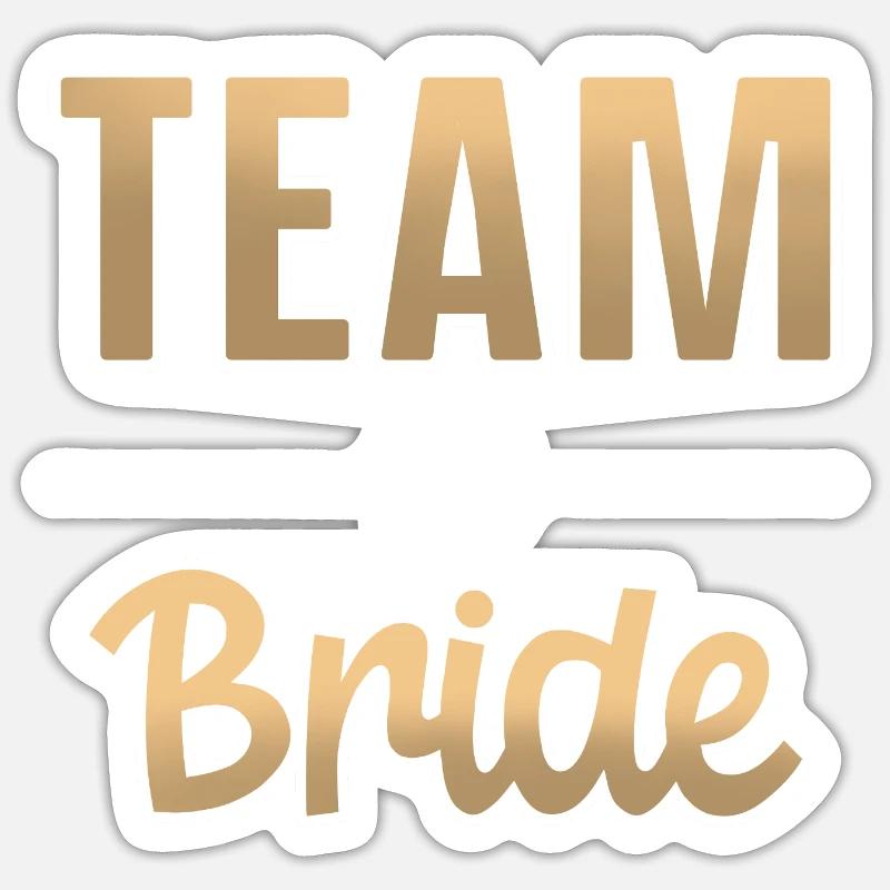 Équipe Bride Bachelorette Sticker taille S (10 x 10 cm)