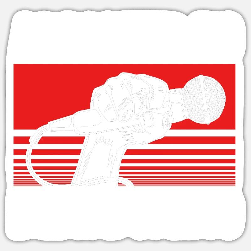 Beatbox - Sticker size S (10 x 10 cm) - white matte