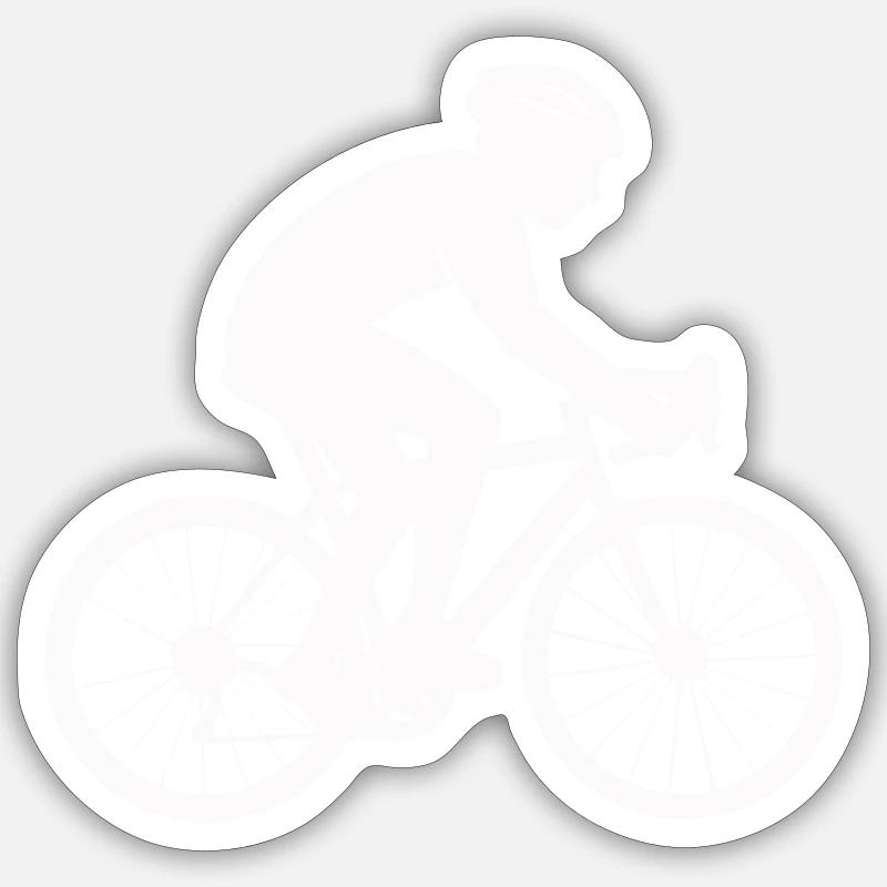 Raffahrar Bicycle - Sticker size S (10 x 10 cm) - white matte