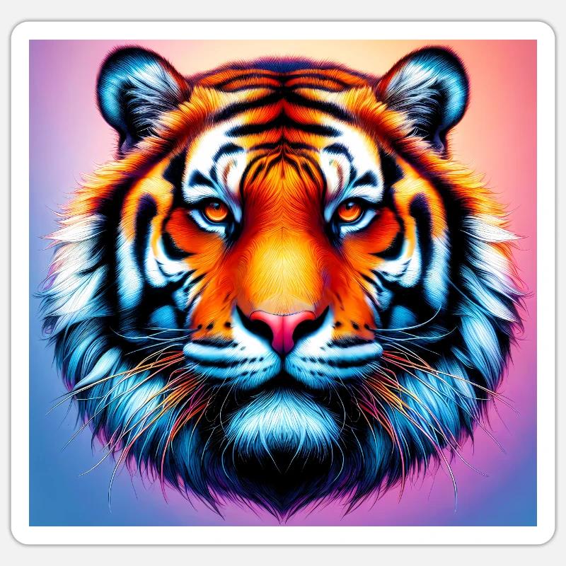 Tiger Sticker Größe S (10 x 10 cm)