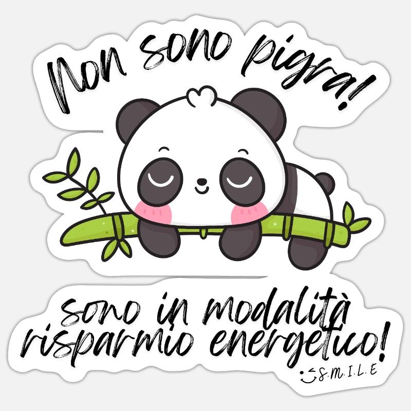 I'm not lazy - Sticker size S (10 x 10 cm) - white matte