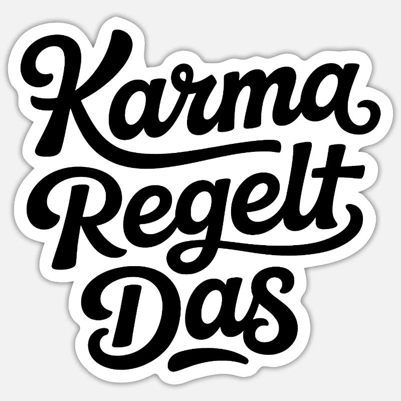 Karma regulates this Sticker size S (10 x 10 cm)