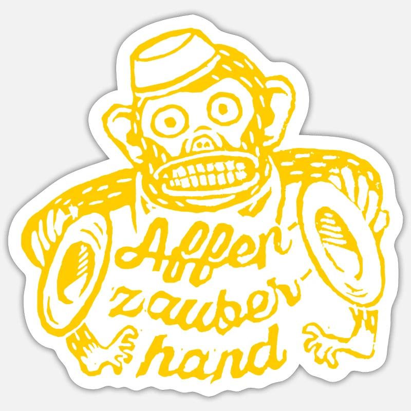 Affenzauberhand Sticker Größe S (10 x 10 cm)