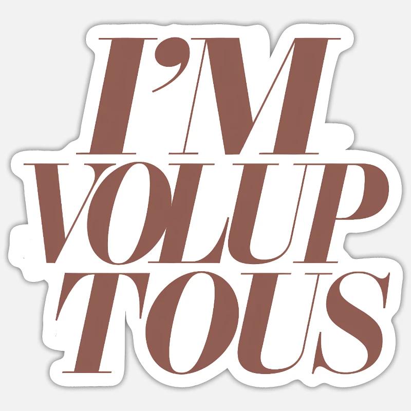 Affirmation expressive Positivité corporelle Sticker taille S (10 x 10 cm)