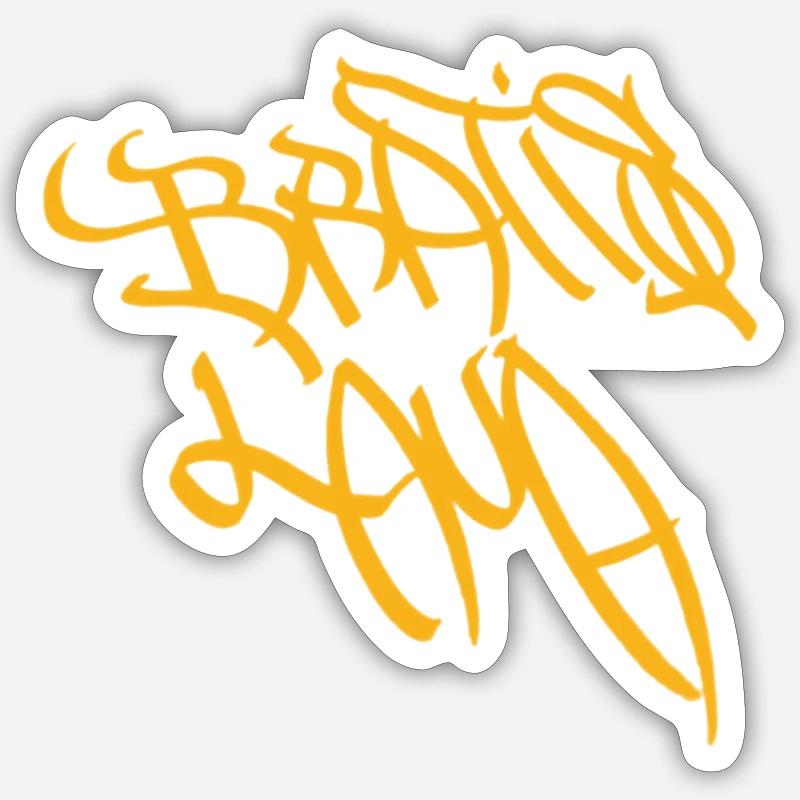 Journée du graffiti à Bratislava - Sticker taille S (10 x 10 cm) - blanc mat
