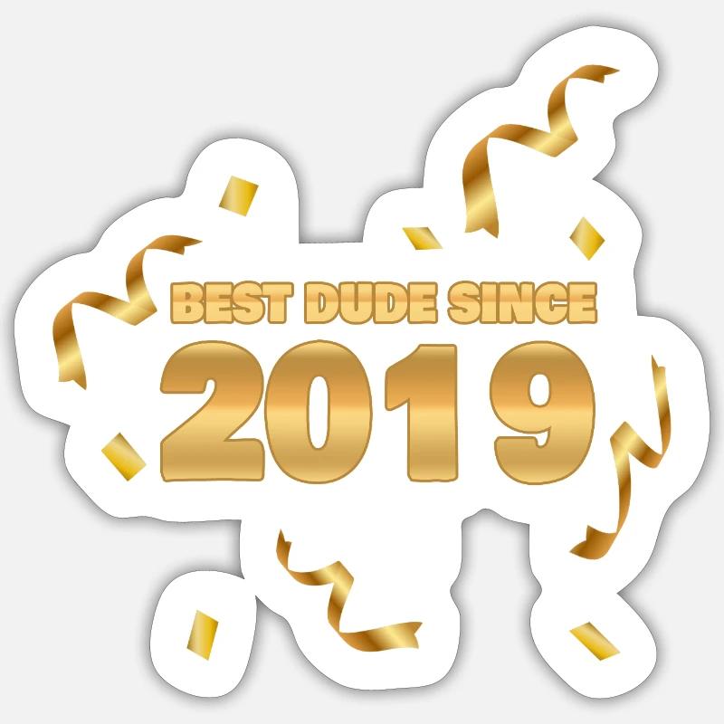 2019 - Sticker Größe S (10 x 10 cm) - Mattweiß