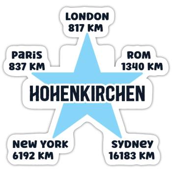 Hohenkirchen Baltic Sea Holiday Holidays Mecklenburg - Sticker size S (10 x 10 cm) - white matte - Front