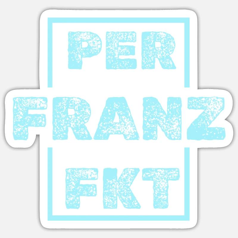 Franz Franz - Sticker taille S (10 x 10 cm) - blanc mat