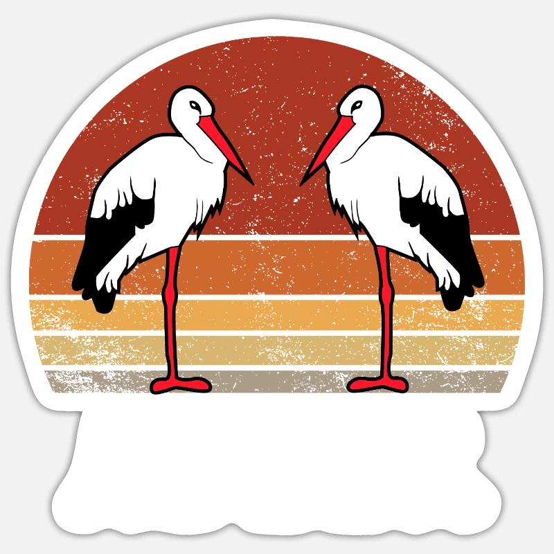 ADLER VIntage Retro - Sticker taille S (10 x 10 cm) - blanc mat