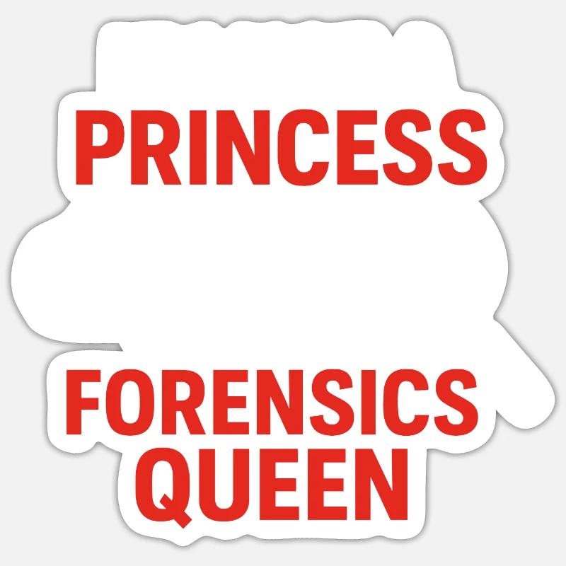 Funny Forensics Science Criminology Student Sticker size S (10 x 10 cm)