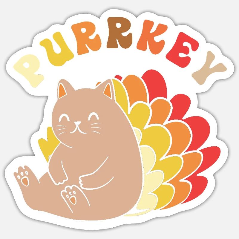 Thanksgiving Mama Mutter Oma Großmutter Sticker Größe S (10 x 10 cm)