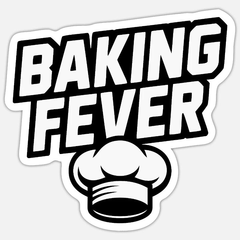 BakingFever Chef Motif - Sticker taille S (10 x 10 cm) - blanc mat