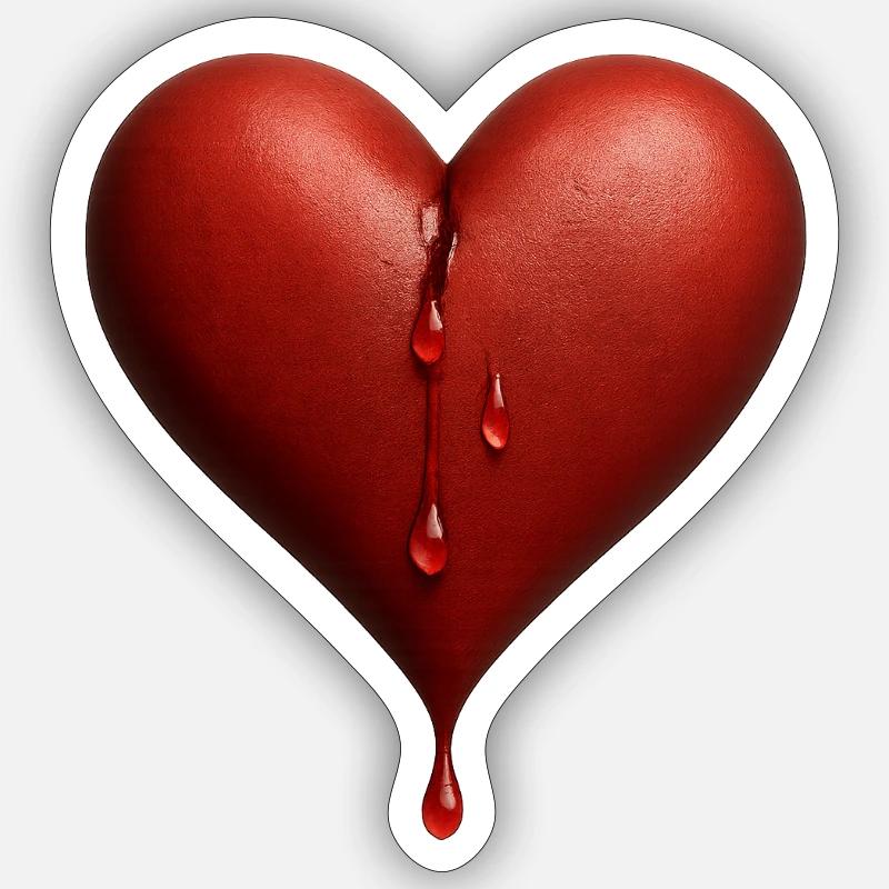 Weeping heart Sticker size S (10 x 10 cm)