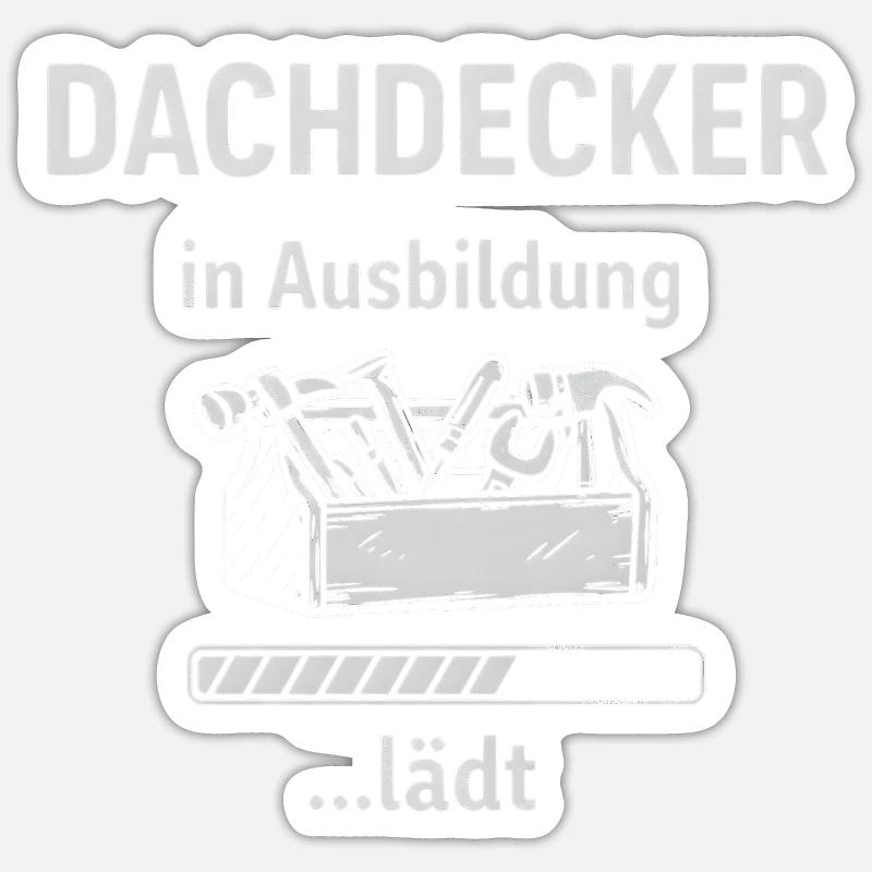 Couvreur en formation invite Sticker taille S (10 x 10 cm)
